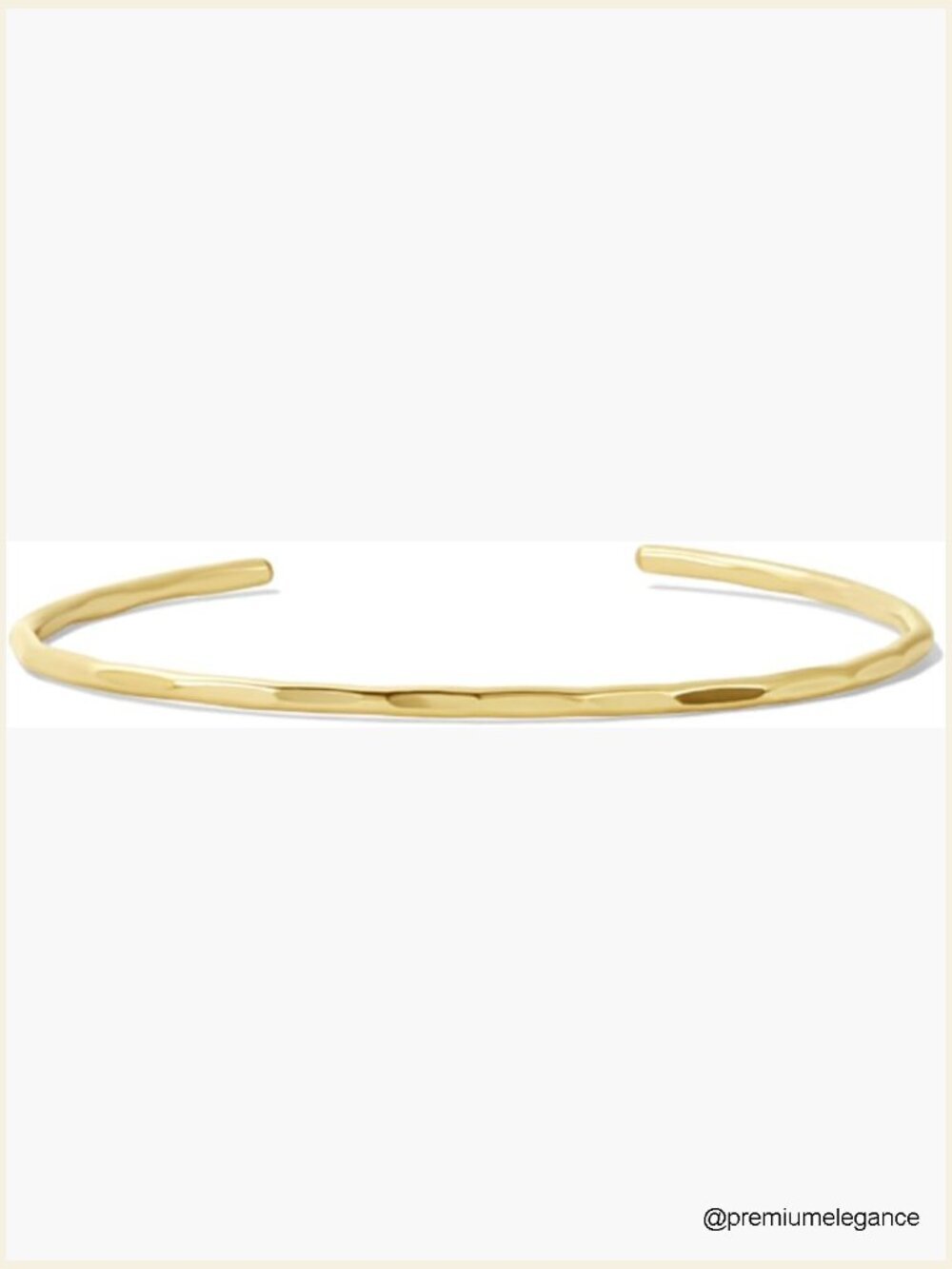 Hammered Cuff Bracelet for Women - Waterproof Non-Tarnish Hypoallergenic Gold